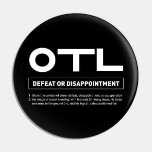 Funny Korean Slang OTL - Defeat or Disappointment Pin