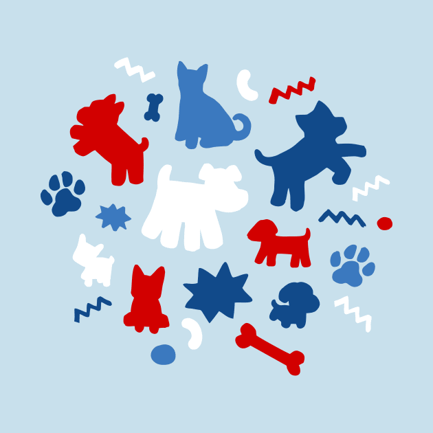 Simple Dogs in maritime colors by XOOXOO