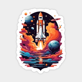 Space Shuttle Launch Vibes! Magnet