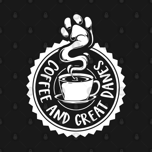 Coffee and Great Danes - Great Dane by Modern Medieval Design