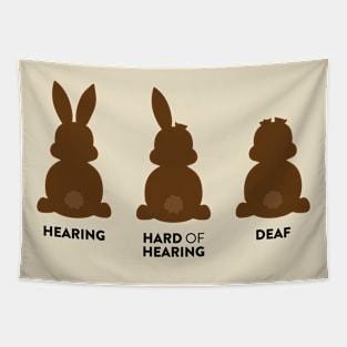 Chocolate Bunny - Hearing, Hard of Hearing, Deaf Tapestry