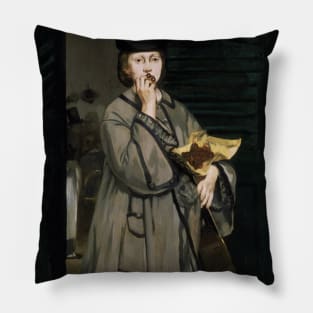 Street Singer by Edouard Manet Pillow