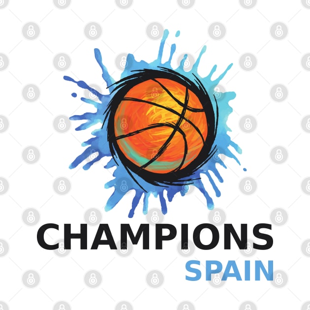 Spain - Basketball World Champion by FarStarDesigns