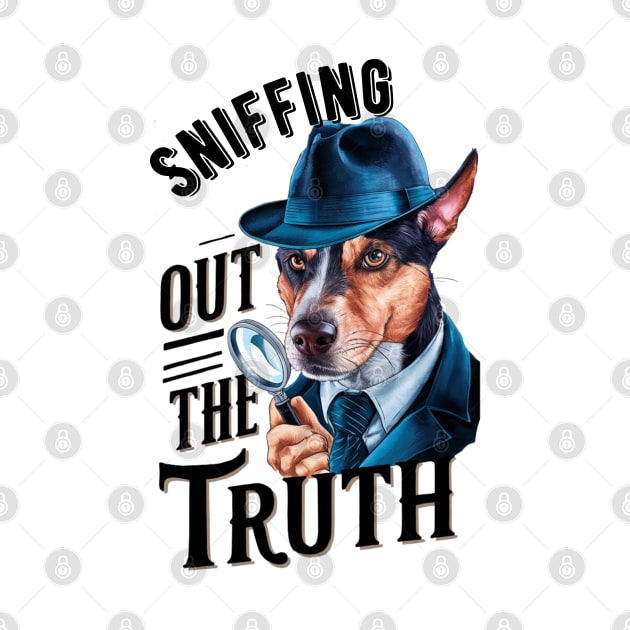 Detective Dog Sniffing The Truth by Sniffist Gang