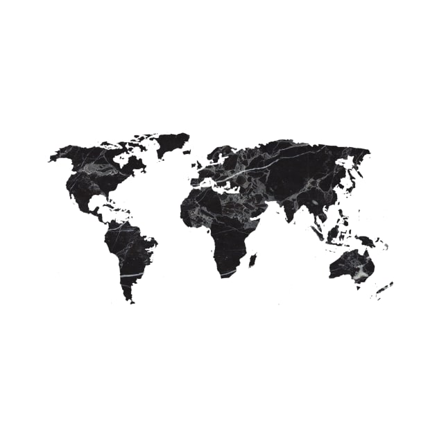 World Map Black by lolosenese