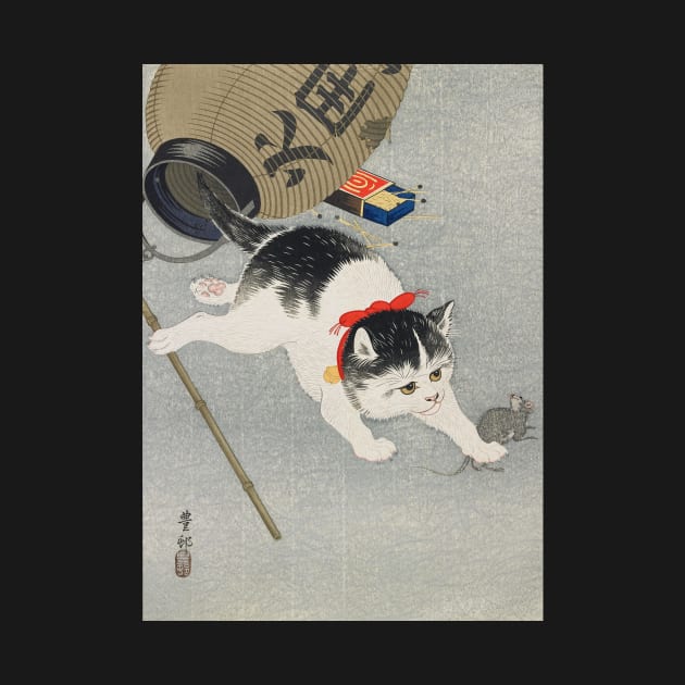 Cat and Rat by Ohara Koson by topower