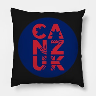 CANZUK Circle Design Pillow