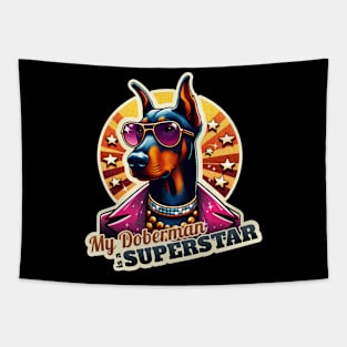 Discostar Doberman Tapestry