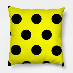 Polka Dot Yellow Pillow