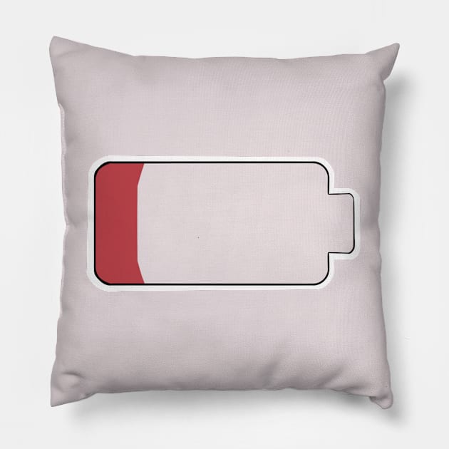Low battery Pillow by dragonlord19