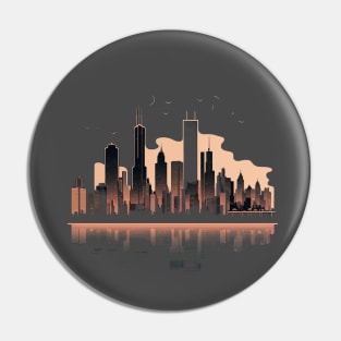 Chicago Skyline Pin