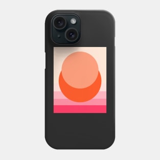 Minimal Sunset #6 - Abstract Art Print Phone Case