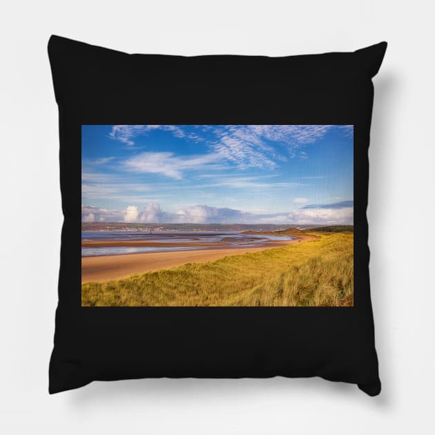 Whiteford Sands, Gower Pillow by dasantillo