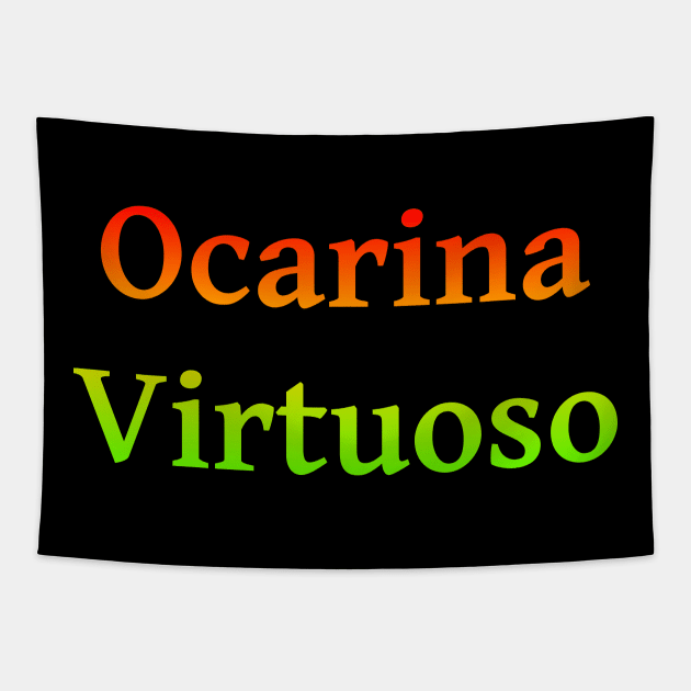 Ocarina Virtuoso Tapestry by coloringiship