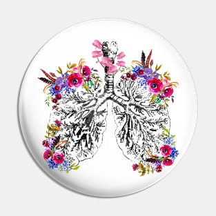 Anatomical Lungs Pin