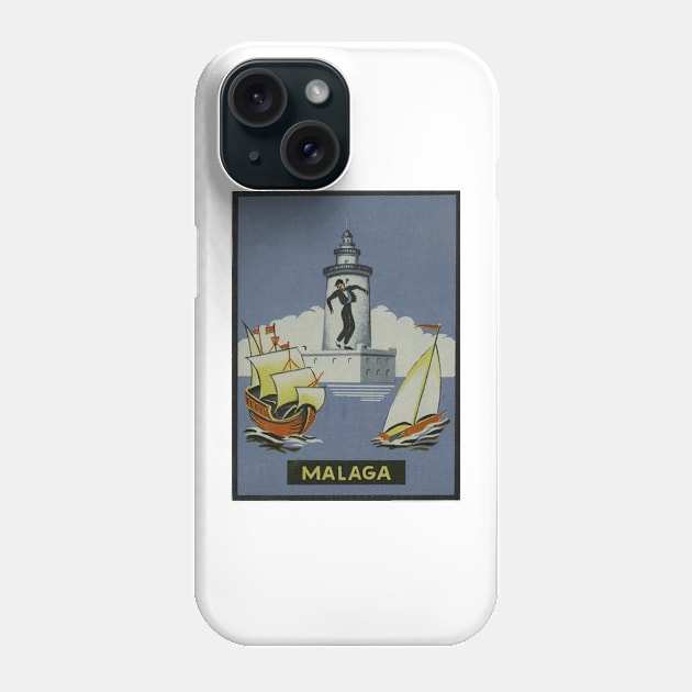 Málaga | Travel | Vintage | Andalusia Spain Europe Phone Case by Tropical Blood
