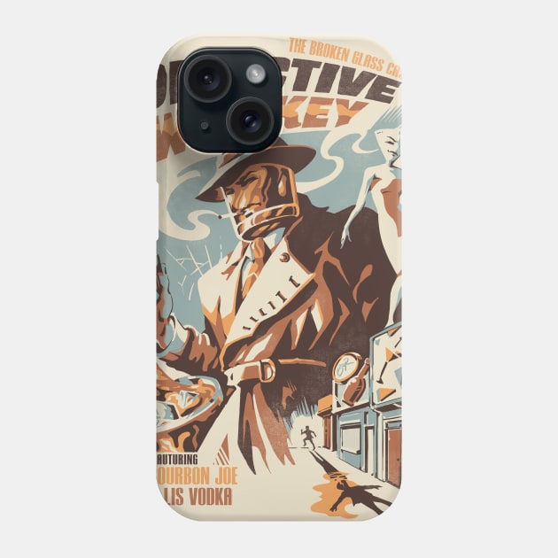 Detective Whiskey Phone Case by Ilustrata