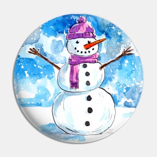 Let's build a Snowman Pin