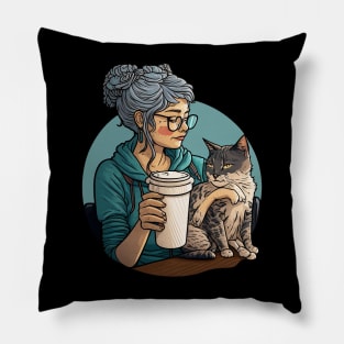 The Purrfect Brew Pillow