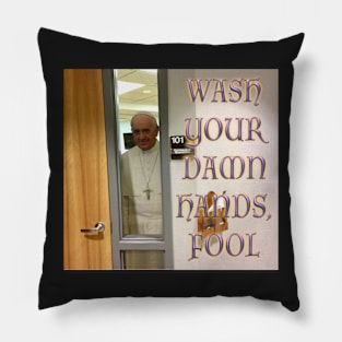 Frankie Says Wash Your Hands Pillow