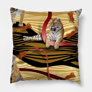 Bengal Tiger Pattern Pillow