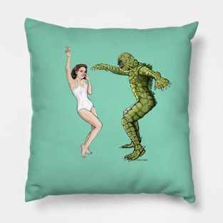 The Creature and Julie Adams doing the swim Pillow