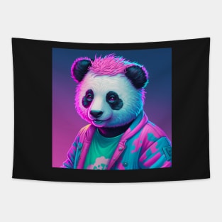 Vapor Wave Panda Tapestry