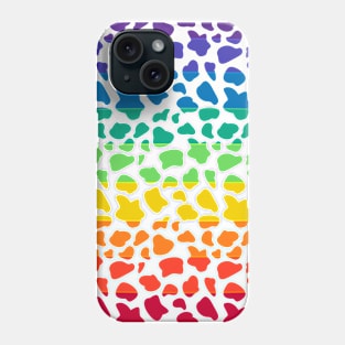 Rainbow Cow Print Phone Case