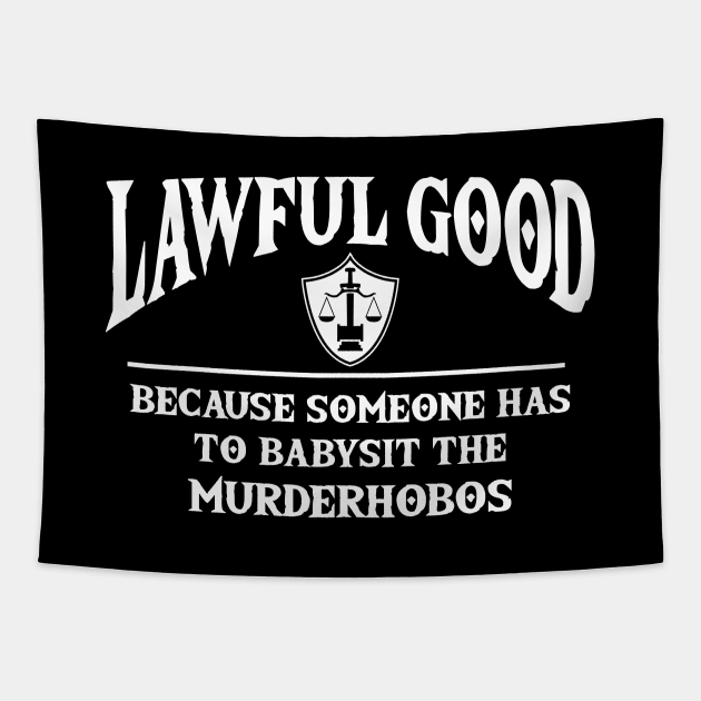 Lawful Good Tapestry by NerdWordApparel