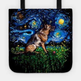 German Shepherd Night 3 Tote