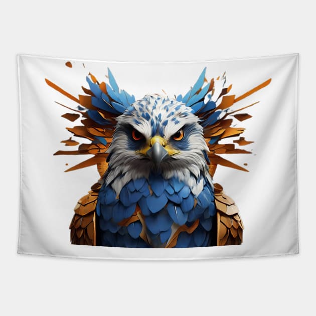 Embrace the Falcon Spirit Sticker Tapestry by JoeDigital