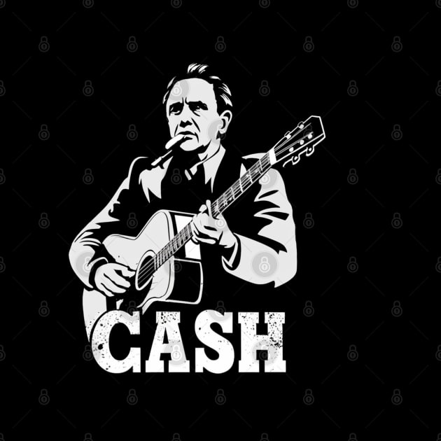 The Guitarist Johnny Cash by Aldrvnd