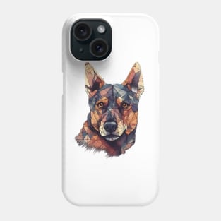 Geometric dog Phone Case