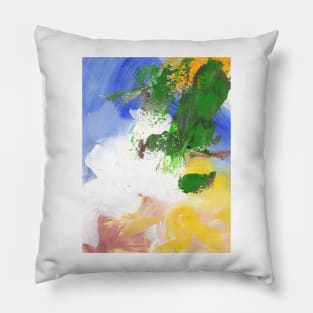 Abstract Mix Media Painting 2 Pillow