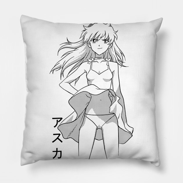 Neon genesis evangelion Pillow by Vhitostore