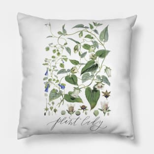 Plant Lady Botanical T Shirt Gardening Gift Pillow