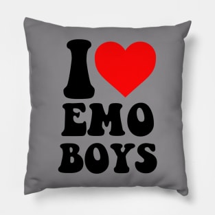 I Love Emo Boys Pillow