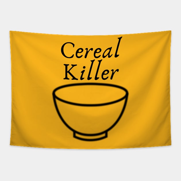 Cereal Killer Bowl Tapestry by CasualTeesOfFashion