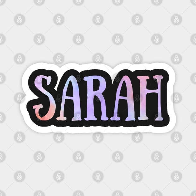 "Sarah" Pink and Green Floral - Customizable Magnet by broadwaygurl18