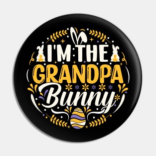 I'm The Grandpa Bunny funny easter t shirt Pin