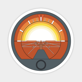 Attitude Indicator Sunset Magnet