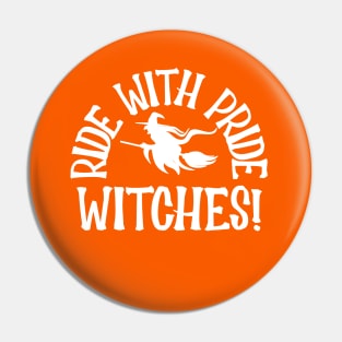 Ride With Pride, Witches white Pin