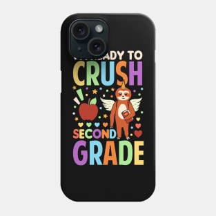 I'm Ready To Crush Second Grade Sloth Unicorn Back To School Phone Case