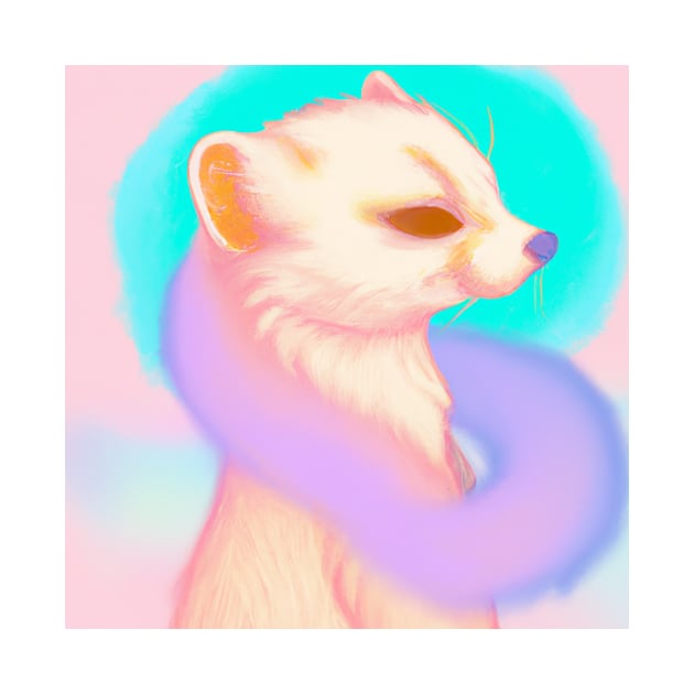 Cute Furret Drawing by Play Zoo