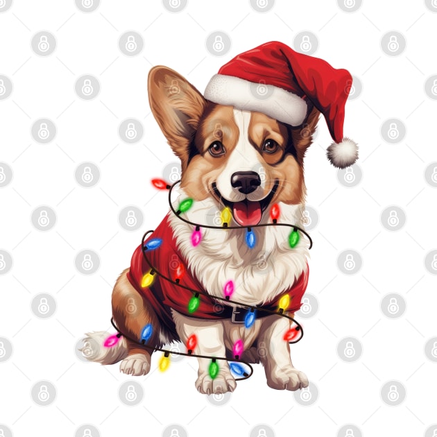 Christmas Cardigan Welsh Corgi by Chromatic Fusion Studio