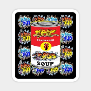 Bass pop art Soup can 23 Magnet