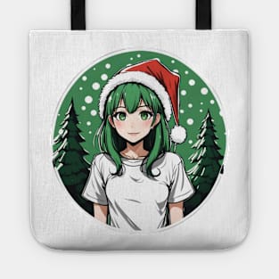 Green Haired Anime waifu Tote