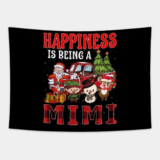 Happiness Is Being A Mimi Christmas Tapestry