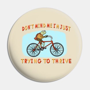 Just Thriving Frog Pin