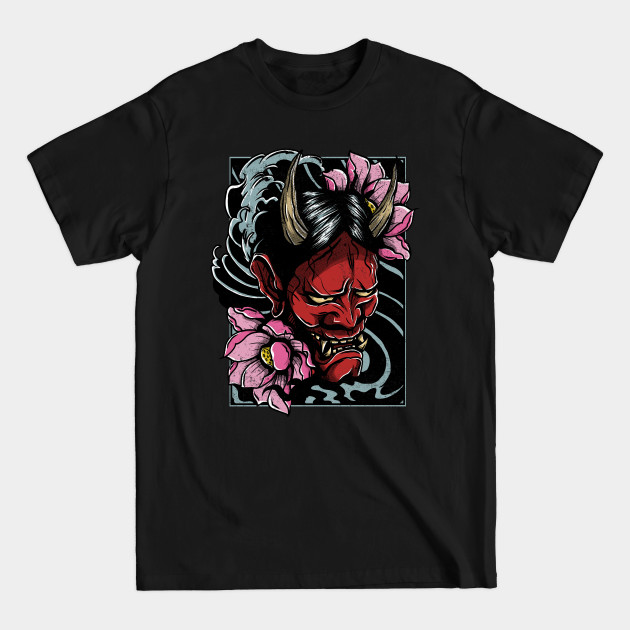 Discover Hannya Mask - Oriental Art - T-Shirt